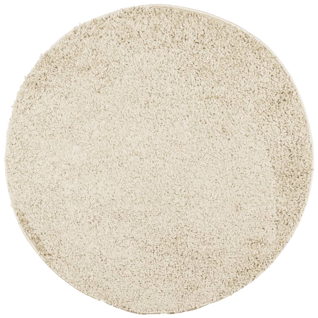 Vidaxl Alfombra Peluda de Pelo Largo Moderna PAMPLONA Ø 160 Cm Color Antracita