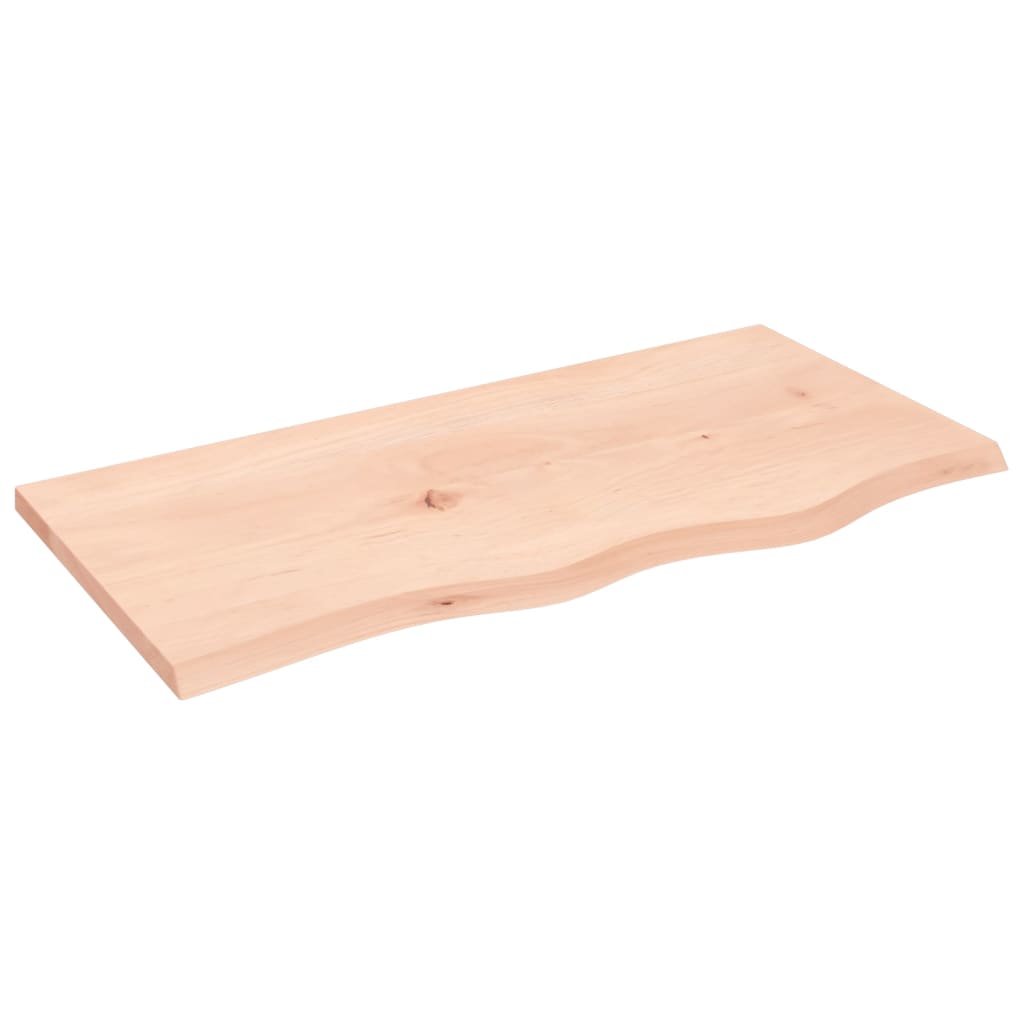 vidaXL Encimera de baño madera maciza sin tratar 80x40x2 cm