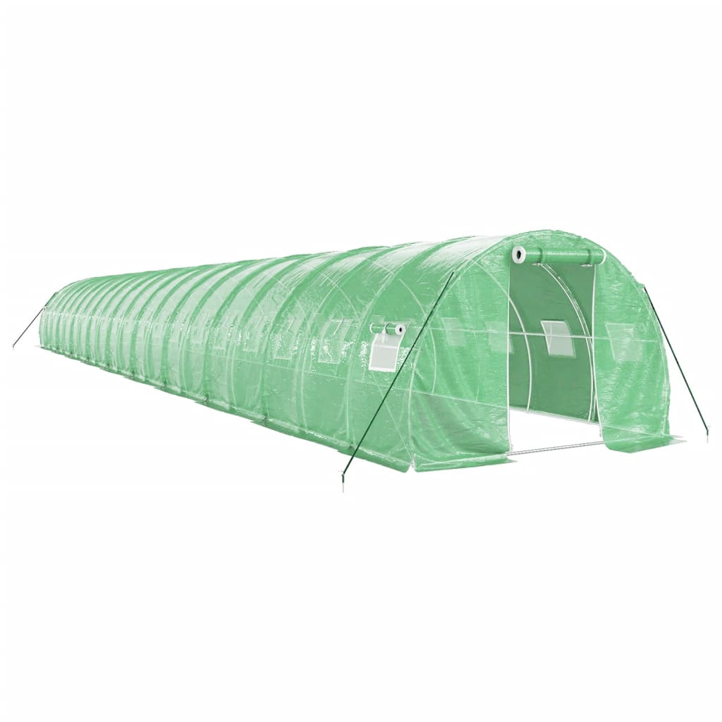 vidaXL Invernadero con estructura de acero verde Multitalles