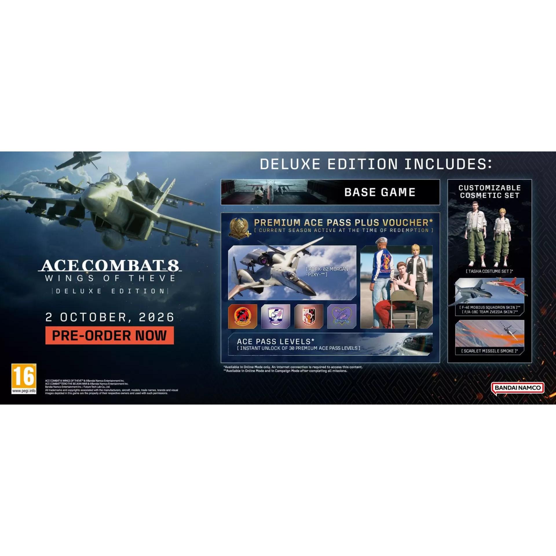 Ace Combat 8 Ace Wings of Theve Deluxe Edition (Importacion UK) - PS5 - Nuevo Precintado