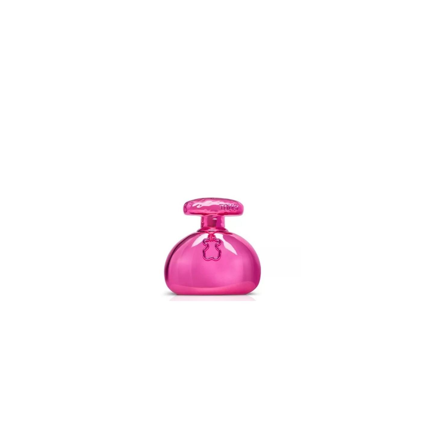 Tous - Electro Touch EDP para mujer, fragancia vegana ambarada y floral con notas de pera, pomelo y arándano, corazón de jazmín y azahar, fondo de sándalo, vainilla y praliné