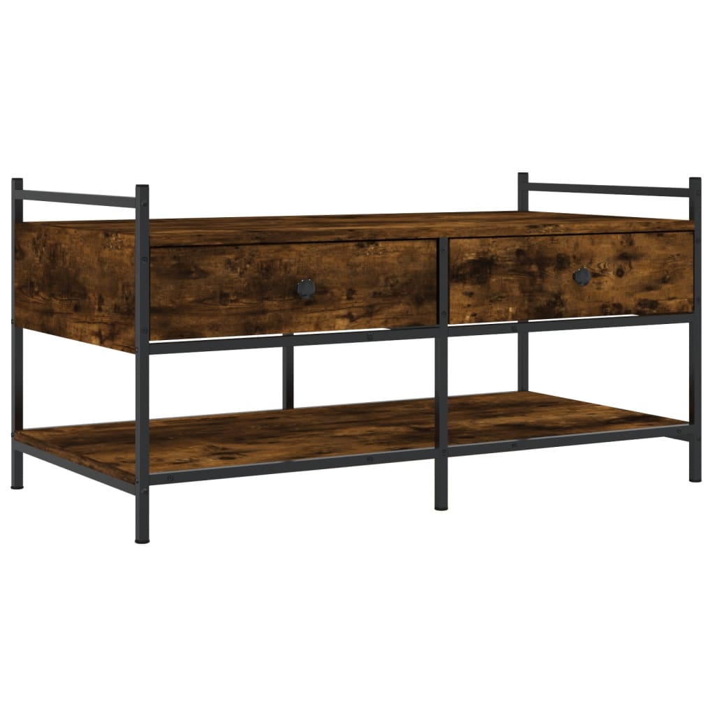 Vidaxl Mesa de Centro Madera de Ingeniería 99x50x50 Cm Negro