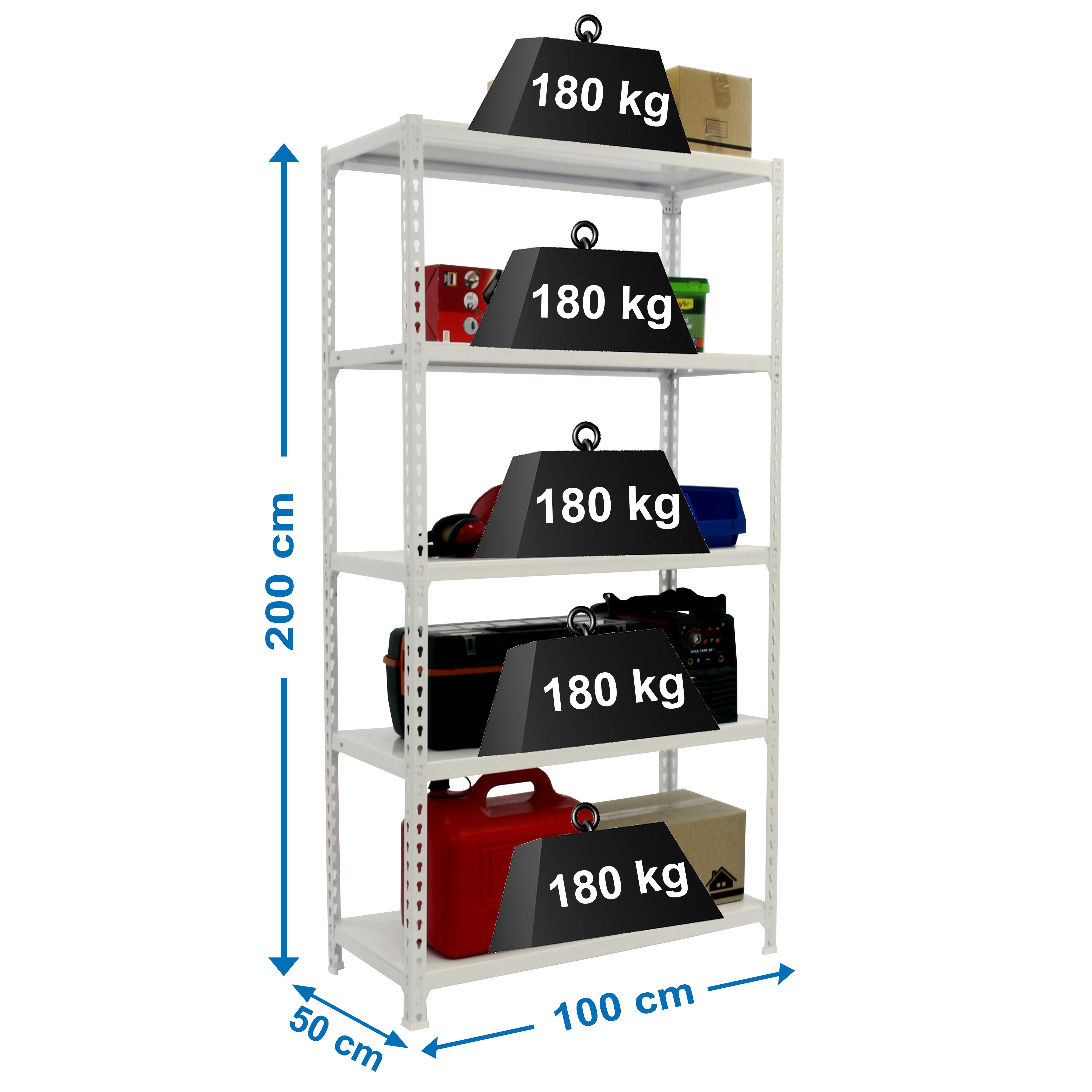 Estantería SIMONRACK Simonclick plus 5/500 blanco/blanco