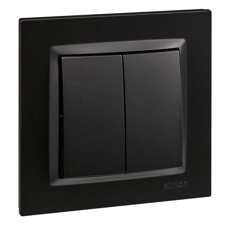 Simon doble conmutador negro serie 10 f1090397038