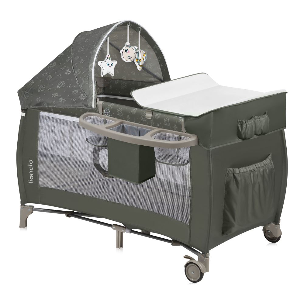 Cuna de Viaje SVEN PLUS 2 en 1 con Cambiador Integrado, Parque Infantil Portátil de Dos Alturas para Bebés de 0 a 3 Años, Ideal para Interior y Exterior