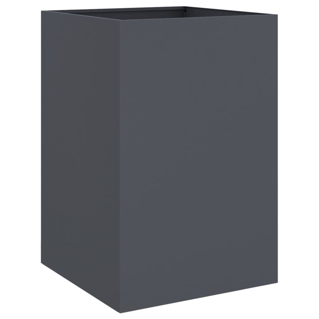 vidaXL Jardinera acero gris antracita 52x48x75 cm