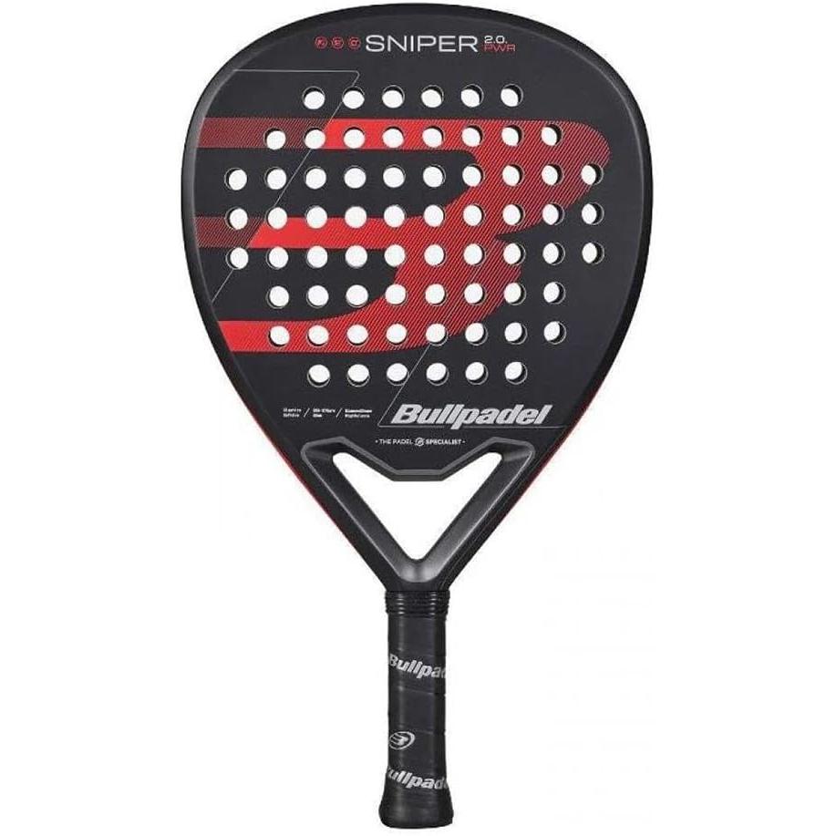 Pala de Pádel Bullpadel Sniper 2.0 Power 2026/ Negra y Roja