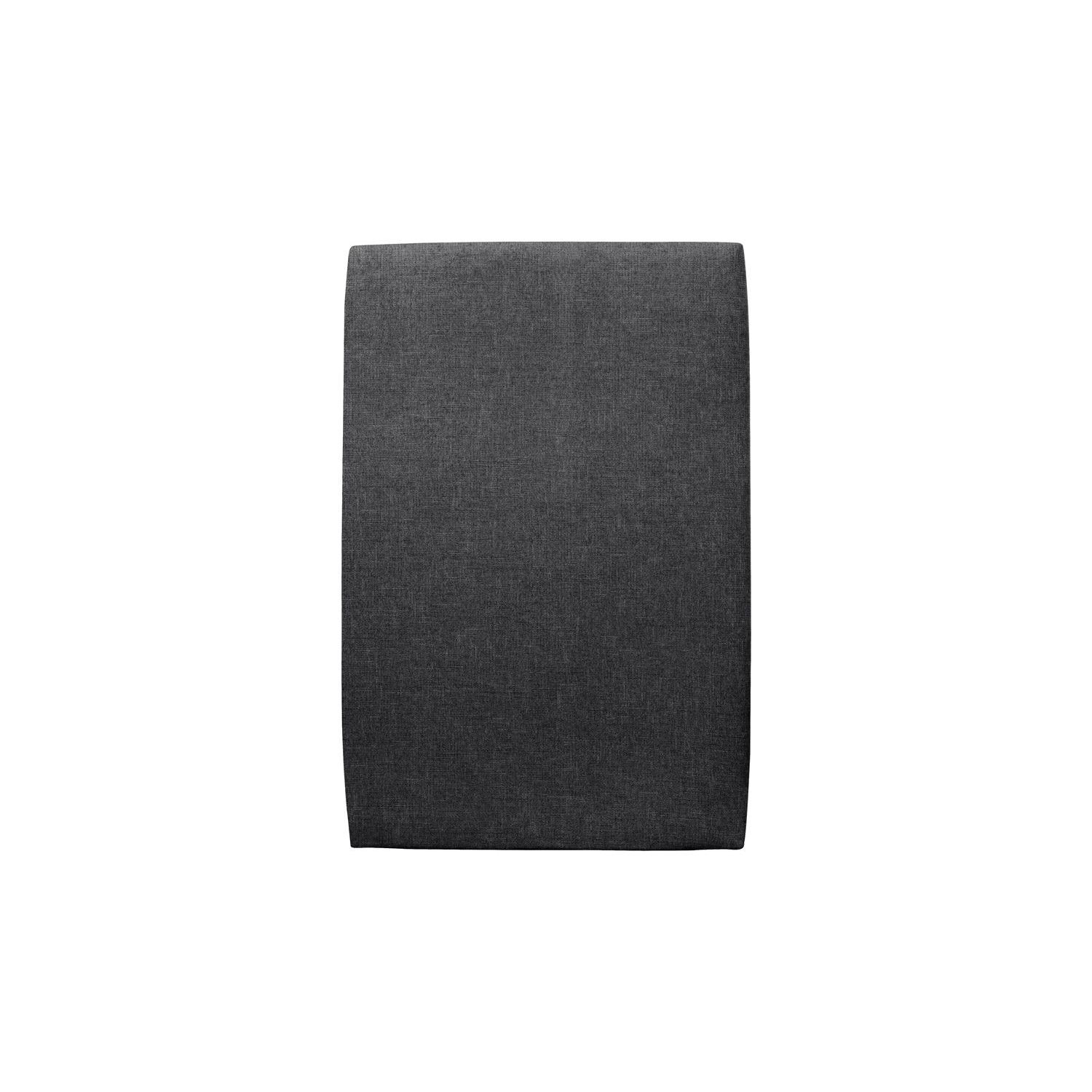 Cabecero tapizado 90 cm - Tela Loneta Natté Negro