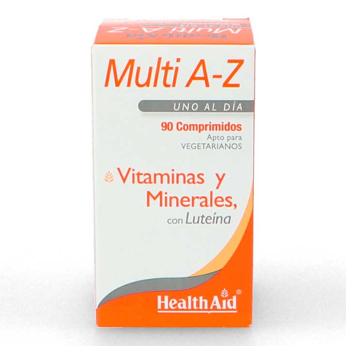 Multivitaminas Y Minerales A-Z 90Tab.  Health Aid