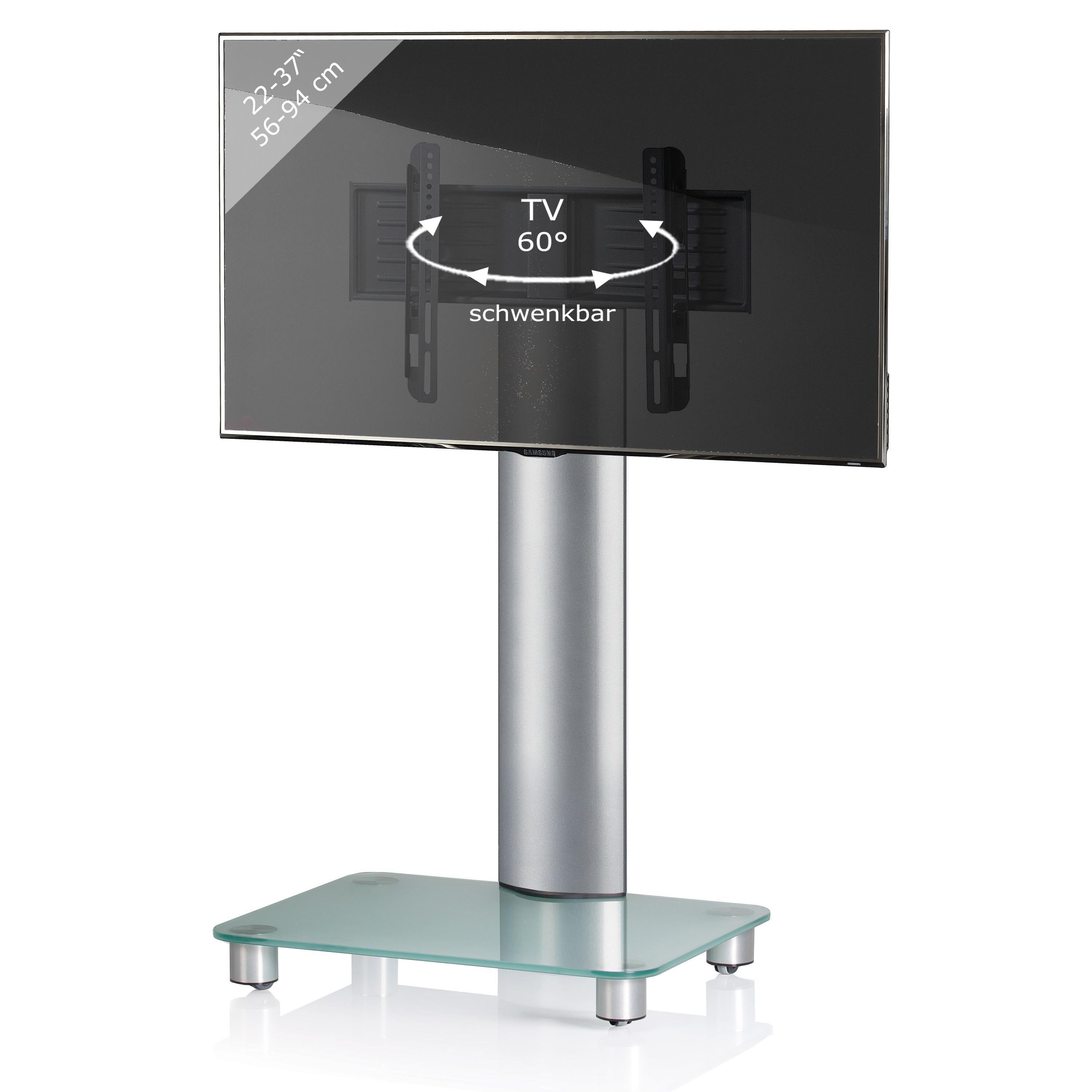 Soporte universal para TV VESA Soporte para televisión aluminio cristal ruedas rodables Bilano Soporte universal para TV VESA Soporte para televisión aluminio cristal ruedas rodables Bilano
