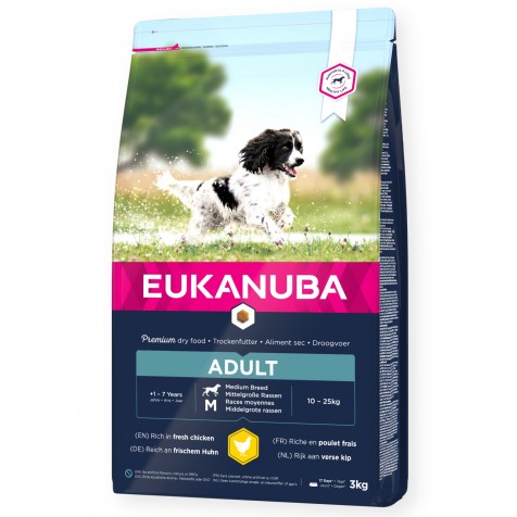 Eukanuba Adulto Razas Medianas Pollo 15 Kg