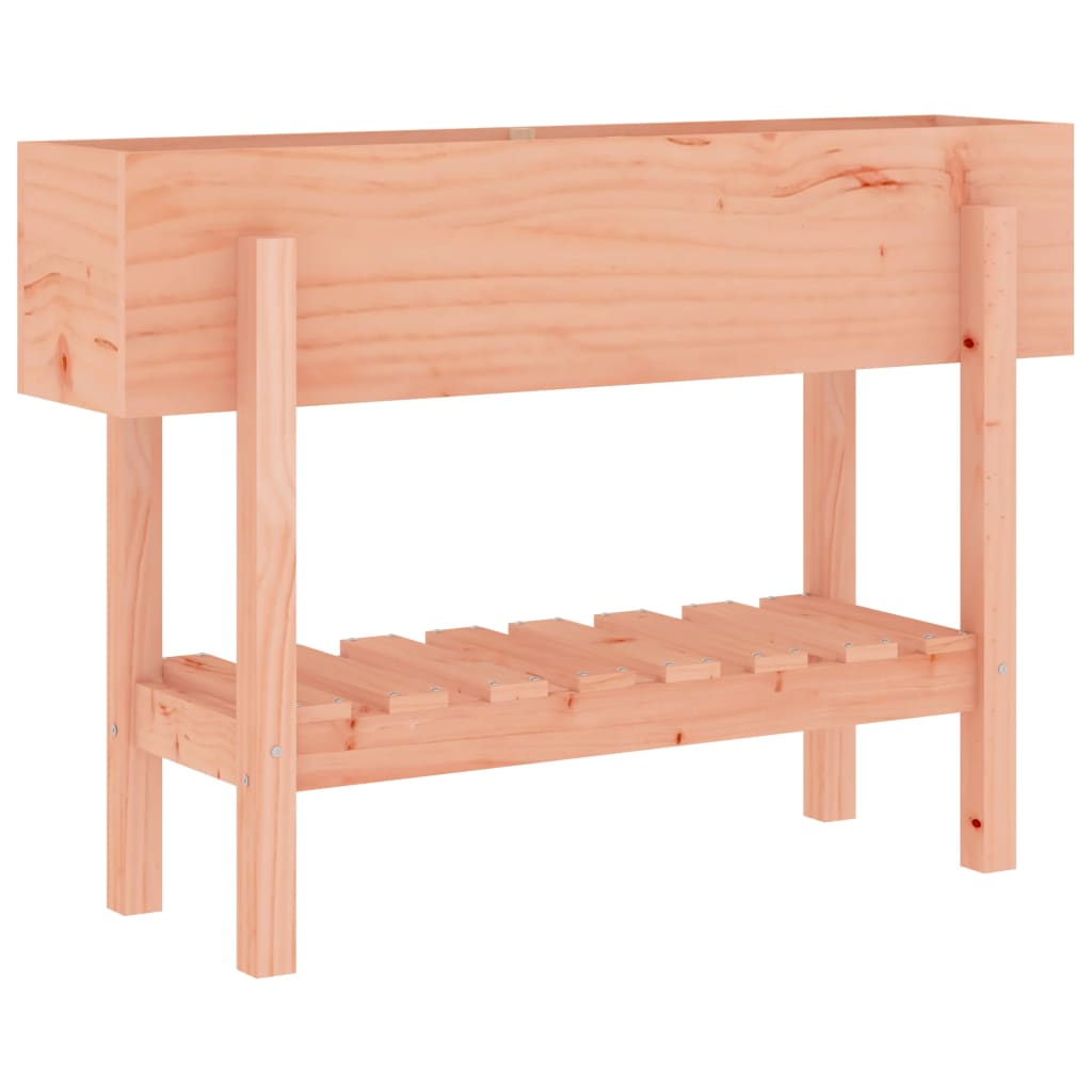vidaXL Arriate elevado de jardín madera maciza pino 101x30x69cm Color Pino natural,  Pino blanco,  Pino gris y mas