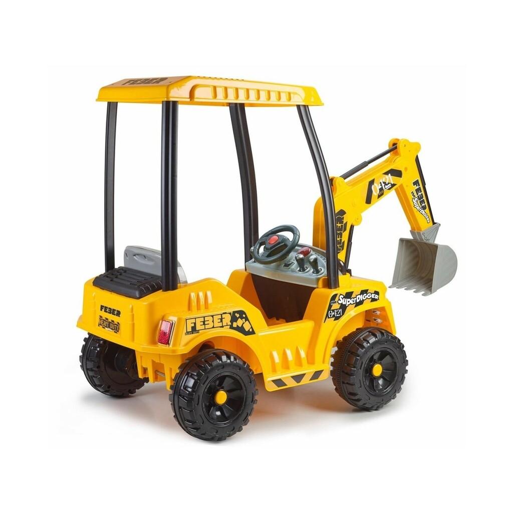 Feber Super Digger Excavadora a Batería de 12V Coches y motos batería