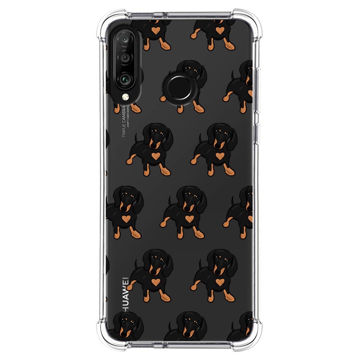Funda Silicona Antigolpes para Huawei P30 Lite diseño Perros 10 Dibujos