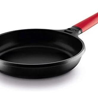 Castey - Sartén de aluminio 30 cm Induction Castey 2-I30 con mango desmontable para cocina moderna, compatible con placas eléctricas y de cerámica, color rojo