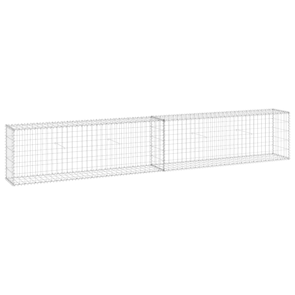 Muro de Gaviones Vidaxl con Cubiertas de Acero Galvanizado