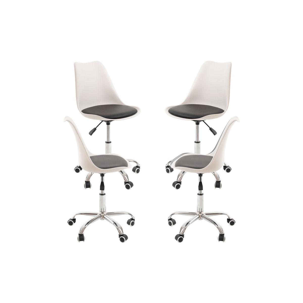 Regalos Miguel - Packs Sillas - Pack 4 Sillas Neo - Blanco y Negro