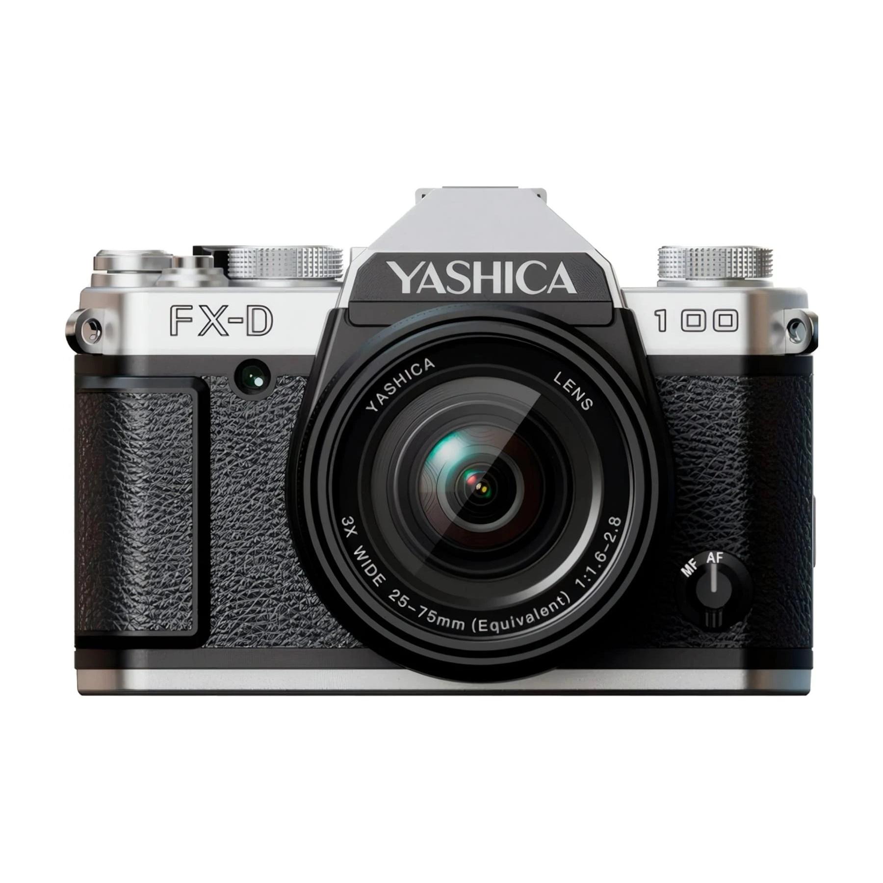Cámara fotos digital Cámara digital de simulación de película 4K Ultra HD 13 Yashica YAS-FXD100 | Óptico 3x, digital 4x, Inox
