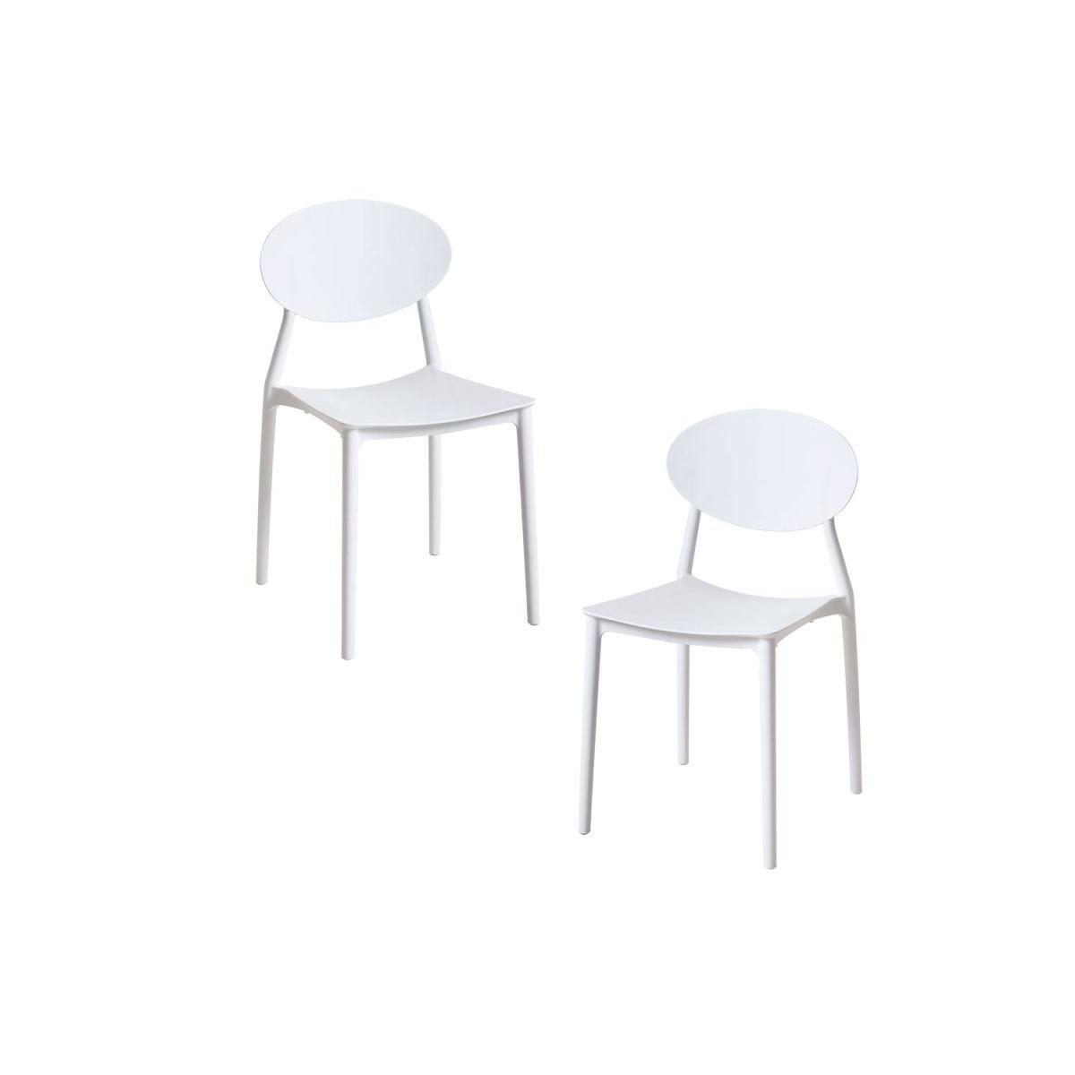 Regalos Miguel - Packs Sillas Jardín - Pack 2 Sillas Bután - Blanco
