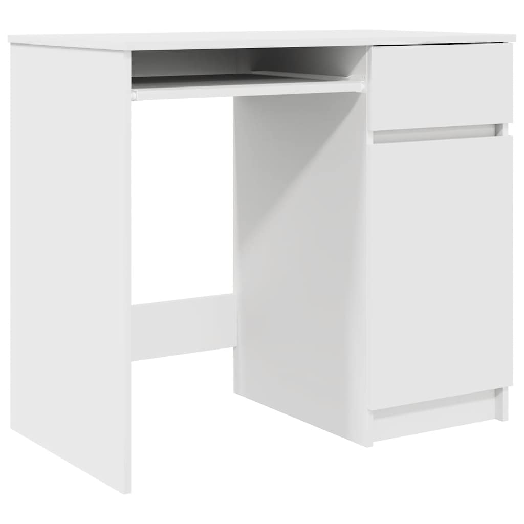 vidaXL Escritorio blanco 86x49x76 cm madera de ingeniería