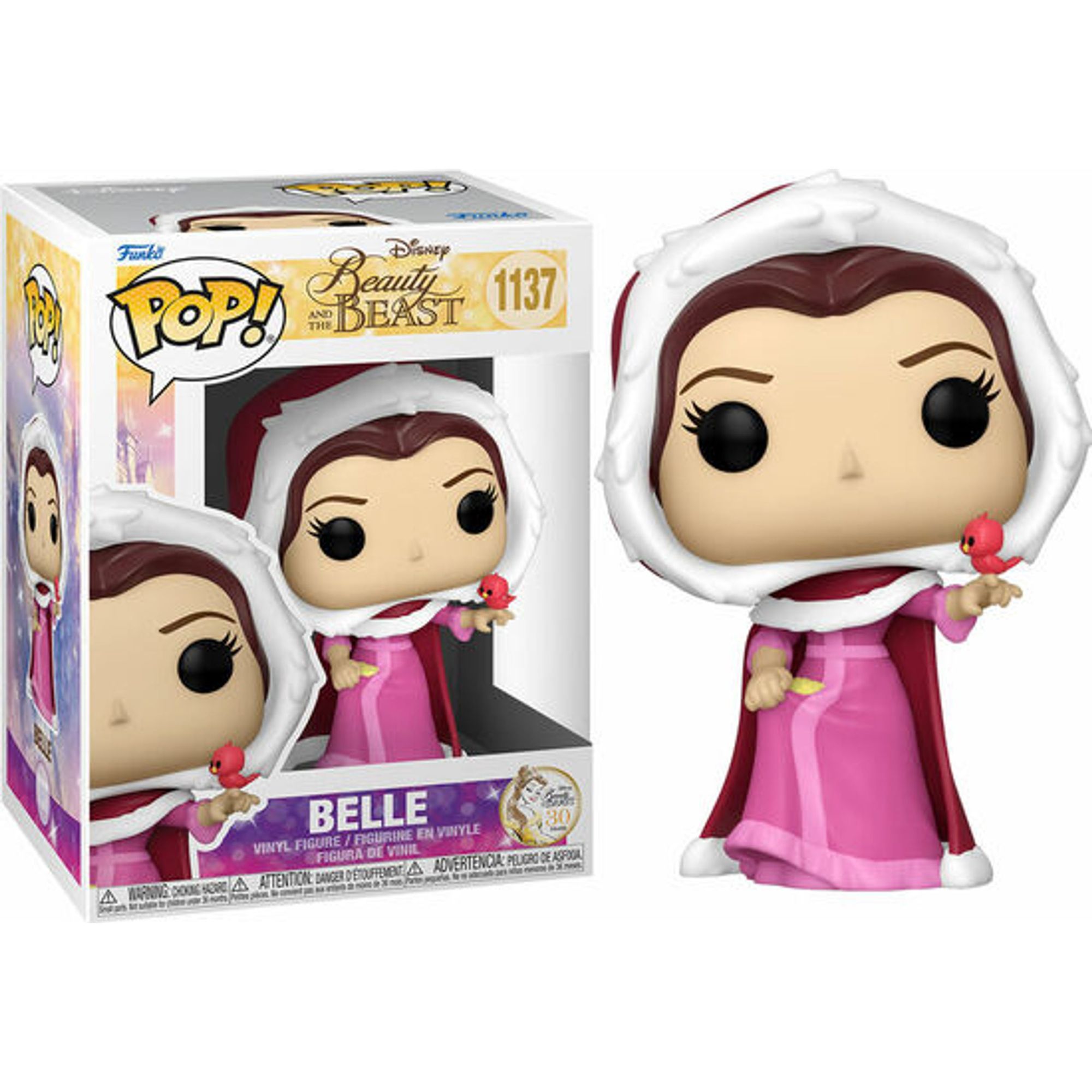 Funko - Figura Pop Disney La Bella Y La Bestia Winter Belle - Funko Pop Coleccionable De Edición Limitada - Funko Pop Diseño Detallado Y Realista - Funko Pop Ideal Para Regalo - Funko Pop Gran Variedad De Personajes