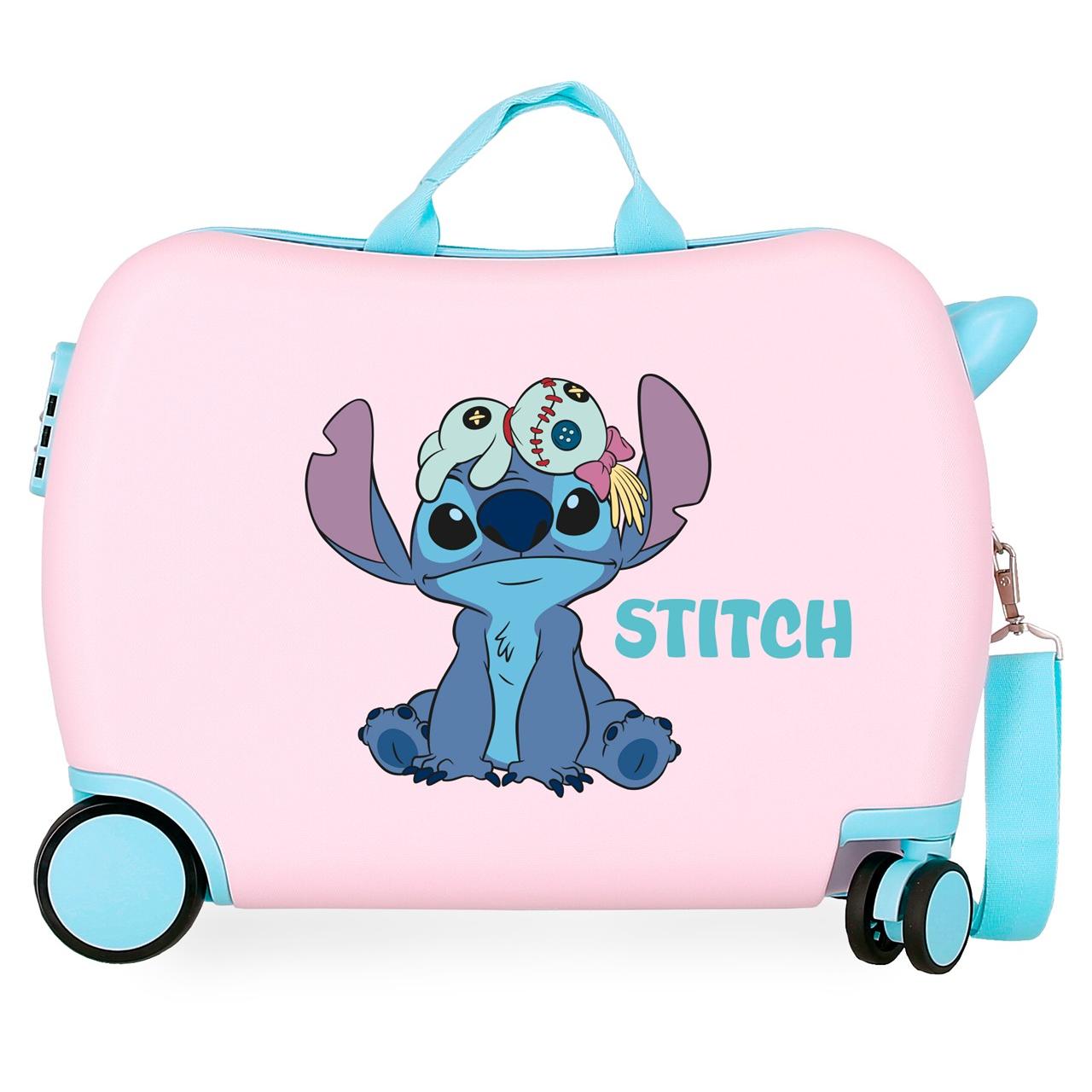 Disney - Maleta infantil Stitch In the World Rosa rígida 50x38x20 cm (34 L)