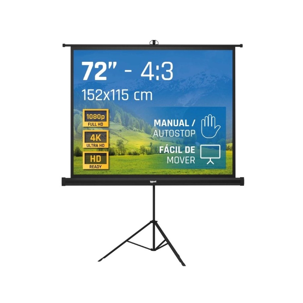 iggual Pantalla 72" 152x115 cm con trípode+bolsa