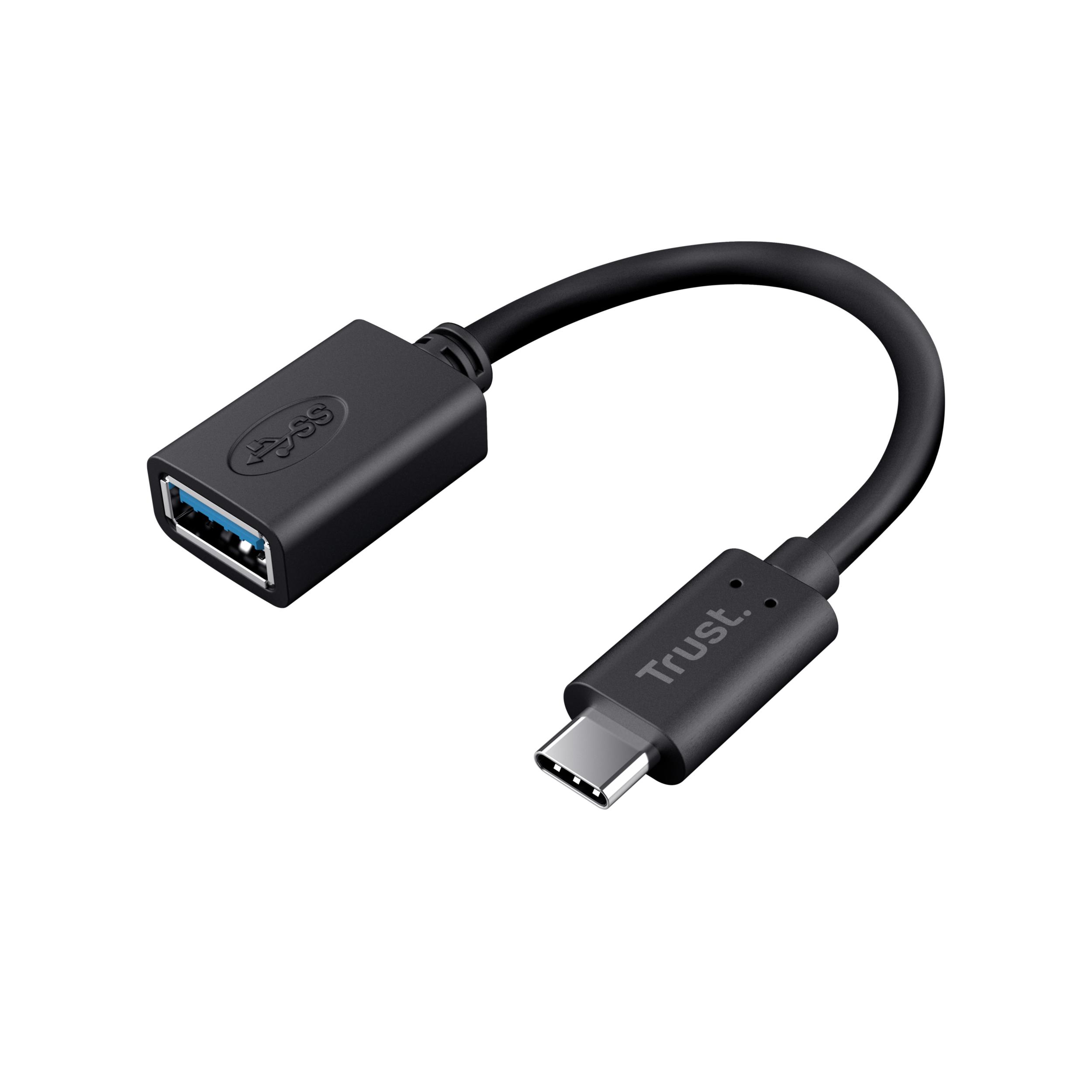 Trust 20967 usb cable 0.09 m usb c usb a black