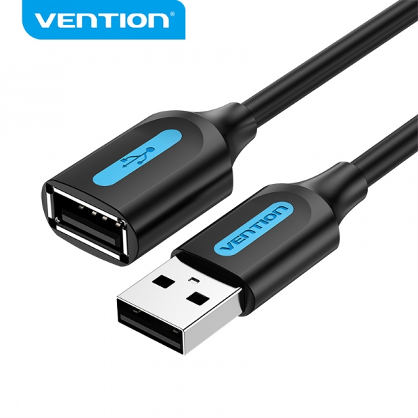 Vention cable alargador usb 2.0 macho a usb hembra - 5m - color negro