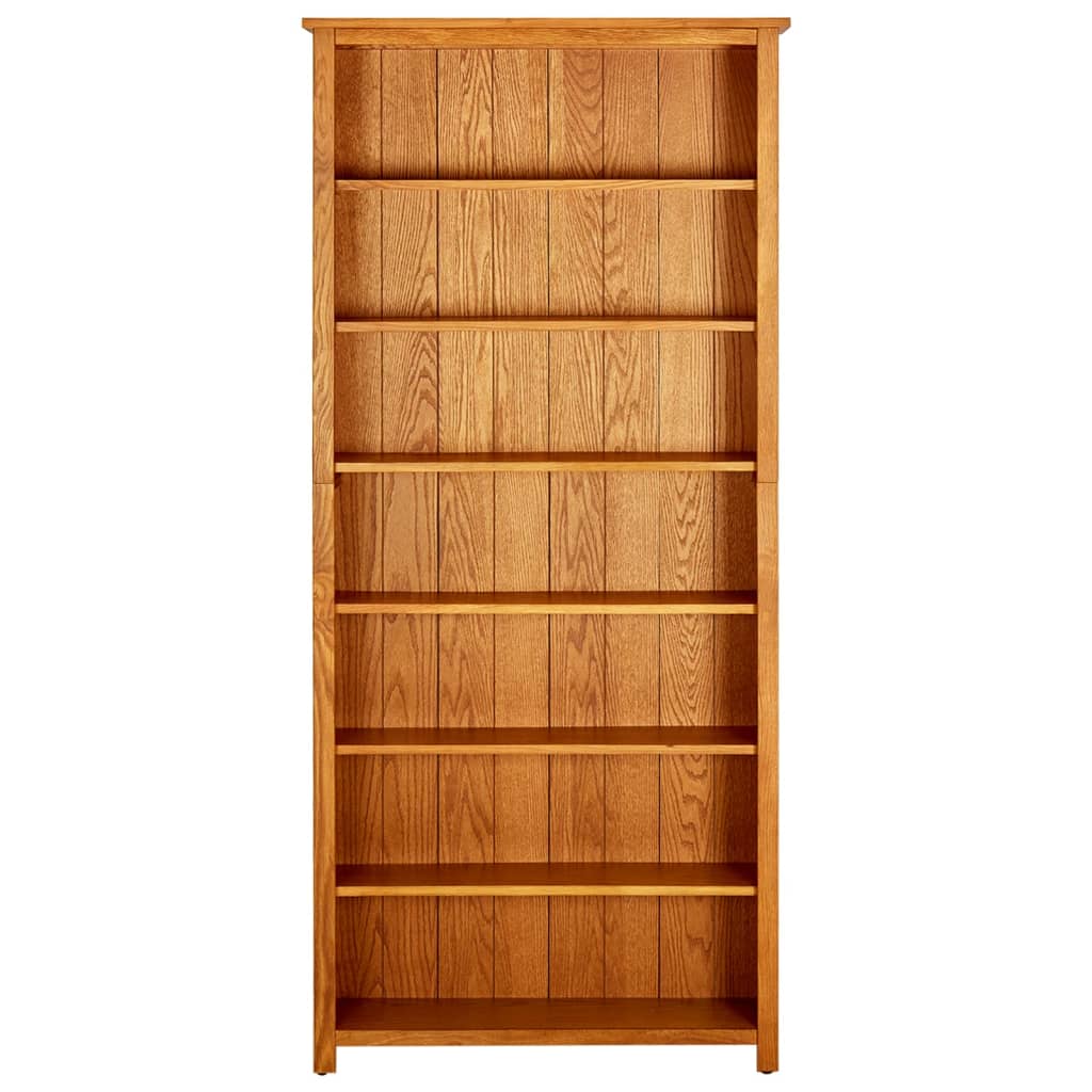Estantería Vidaxl de Madera Maciza de Roble con 6 Niveles