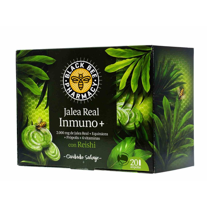 BLACK BEE PHARMACY JALEA REAL INMUNO PLUS 20 AMPOLLAS