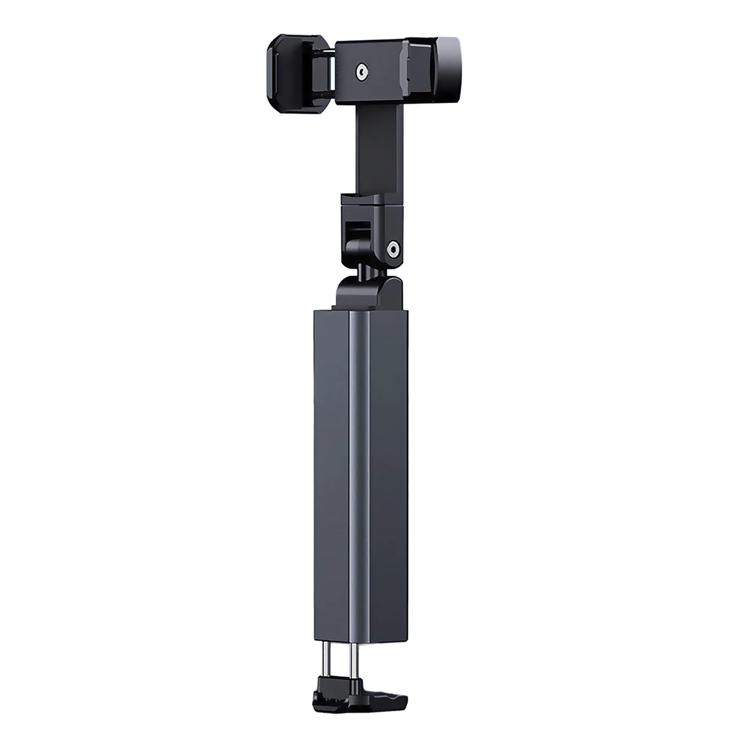 DAM Estabilizador de móvil plegable con palo selfie extensible, giro 360° y soporte ajustable. Compacto, portátil y compatible con la mayoría de smartphones.