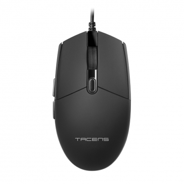 Tacens Anima AMG Black Wired Mouse with 3200 DPI Optical Sensor, Ergonomic Design, and HUANO Mechanical Switches for Gaming and Professional Use, Compatible with Windows, Mac, PS4, PS5, Xbox One, and Xbox Series X/S.