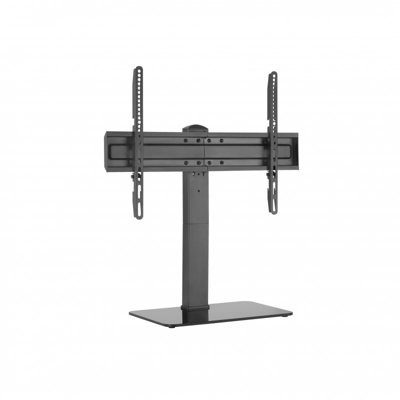 Equip TV Wall Mount for 37"-70" Screens, Supports up to 40kg with Manual Height Adjustment and VESA 600x400, Features Cable Management and 35° Swivel, Black, Perfect for Desktop Setup