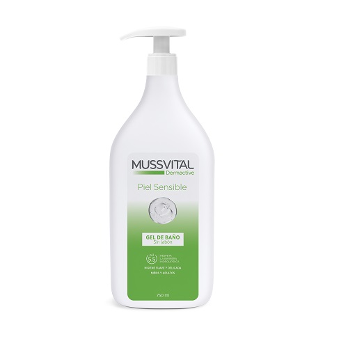 Gel Mussvital para Piel Sensible Sin Jabón 750 Ml