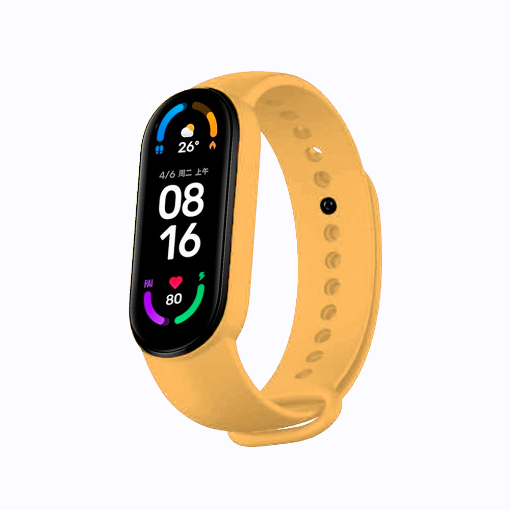 Correas compatibles con Xiaomi Mi Band 5 y Mi Band 6, Amazfit Band 5, pulseras de silicona de alta densidad de recambio para smartband, material flexible e impermeable