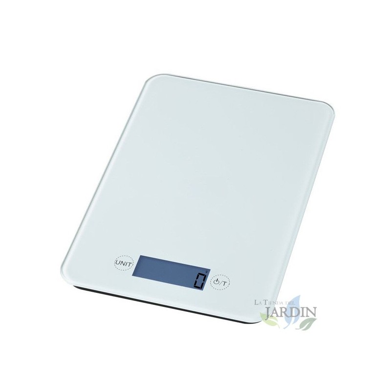 SUINGA Bascula de Cocina Madera 5 Kg - Graduación 1 gr | Peso de Cocina Digital | Bascula Digital de Cocina | Peso Alimentos 16x23 cm