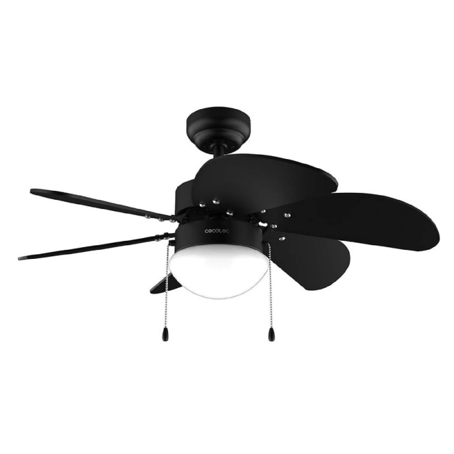 Cecotec Ventilador de Techo con Luz EnergySilence Aero 3600 Vision Full Black. 50 W, Diámetro 36”, 3 Velocidades