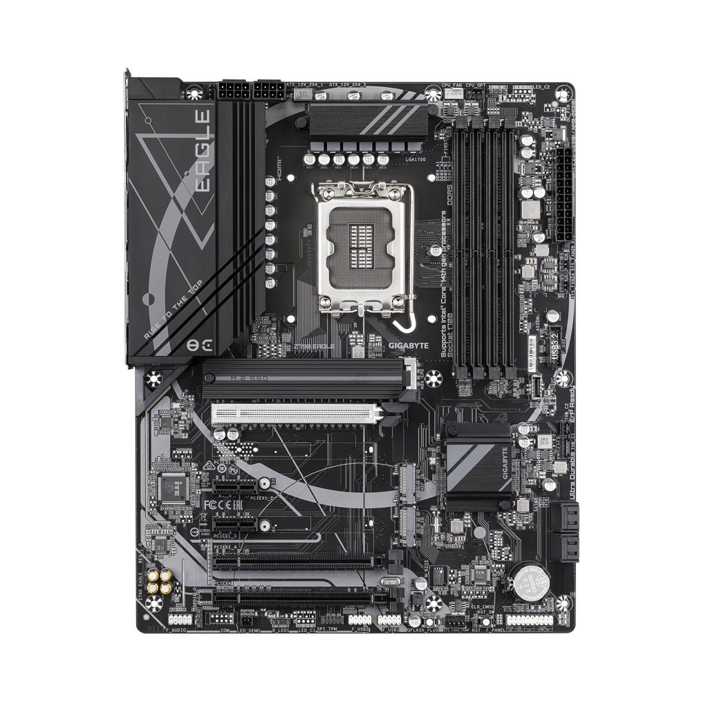 Gigabyte - Placa base Z790 EAGLE DDR5 para procesadores Intel Core de 14ª generación con VRM 12+1+1 fases, soporte hasta 7600MHz DDR5, 3 ranuras M.2 PCIe 4.0 y puerto 2.5GbE