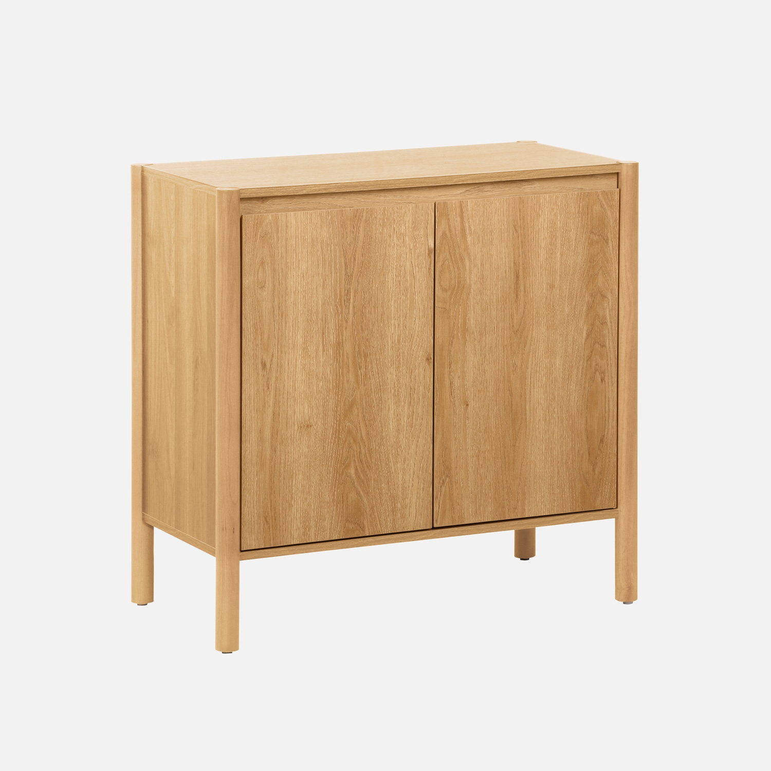 sweeek - Aparador con 2 puertas, 80cm Natural - Tamaño 80x42x78 cm