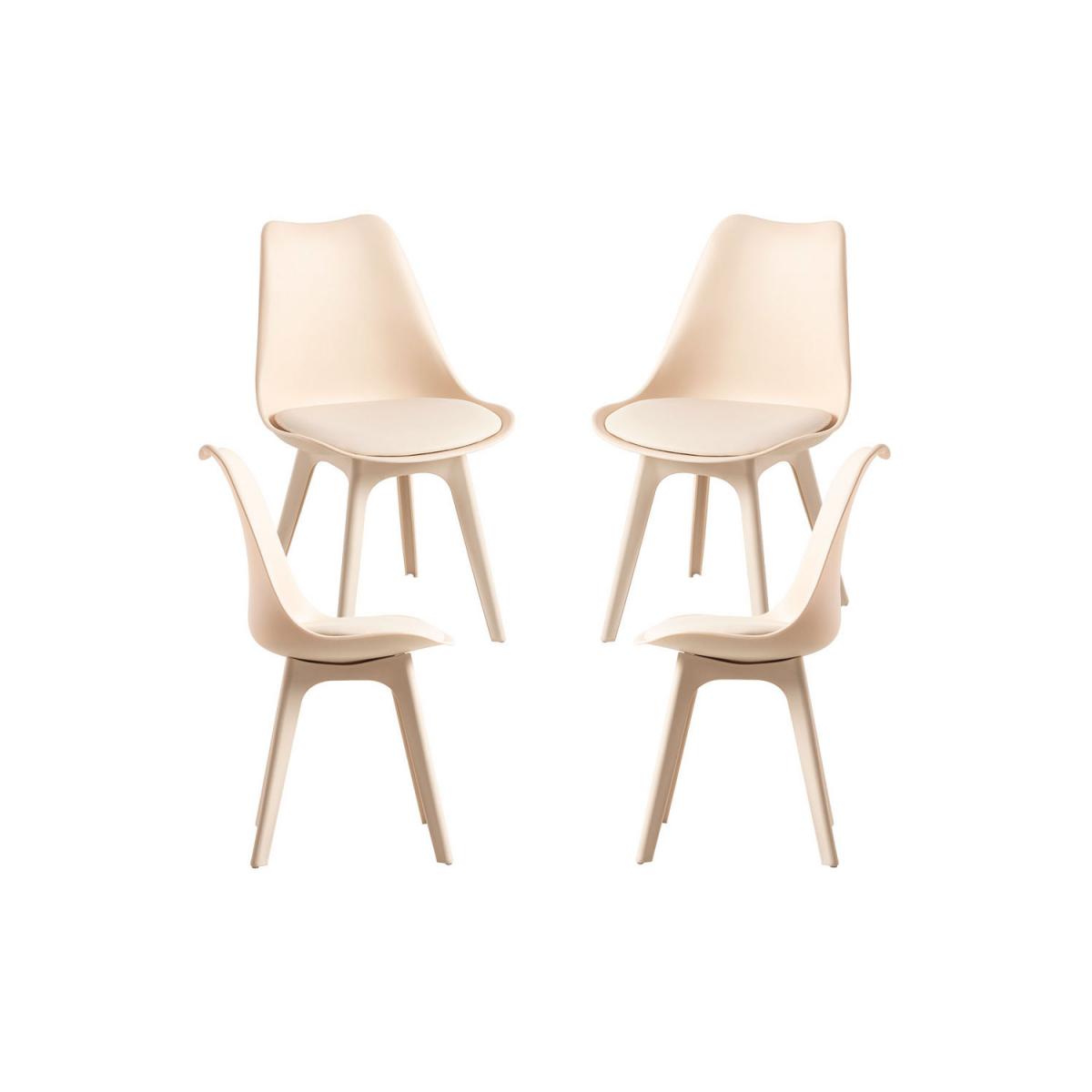 Regalos Miguel - Packs Sillas Comedor - Pack 4 Sillas Synk Suprym - Beige