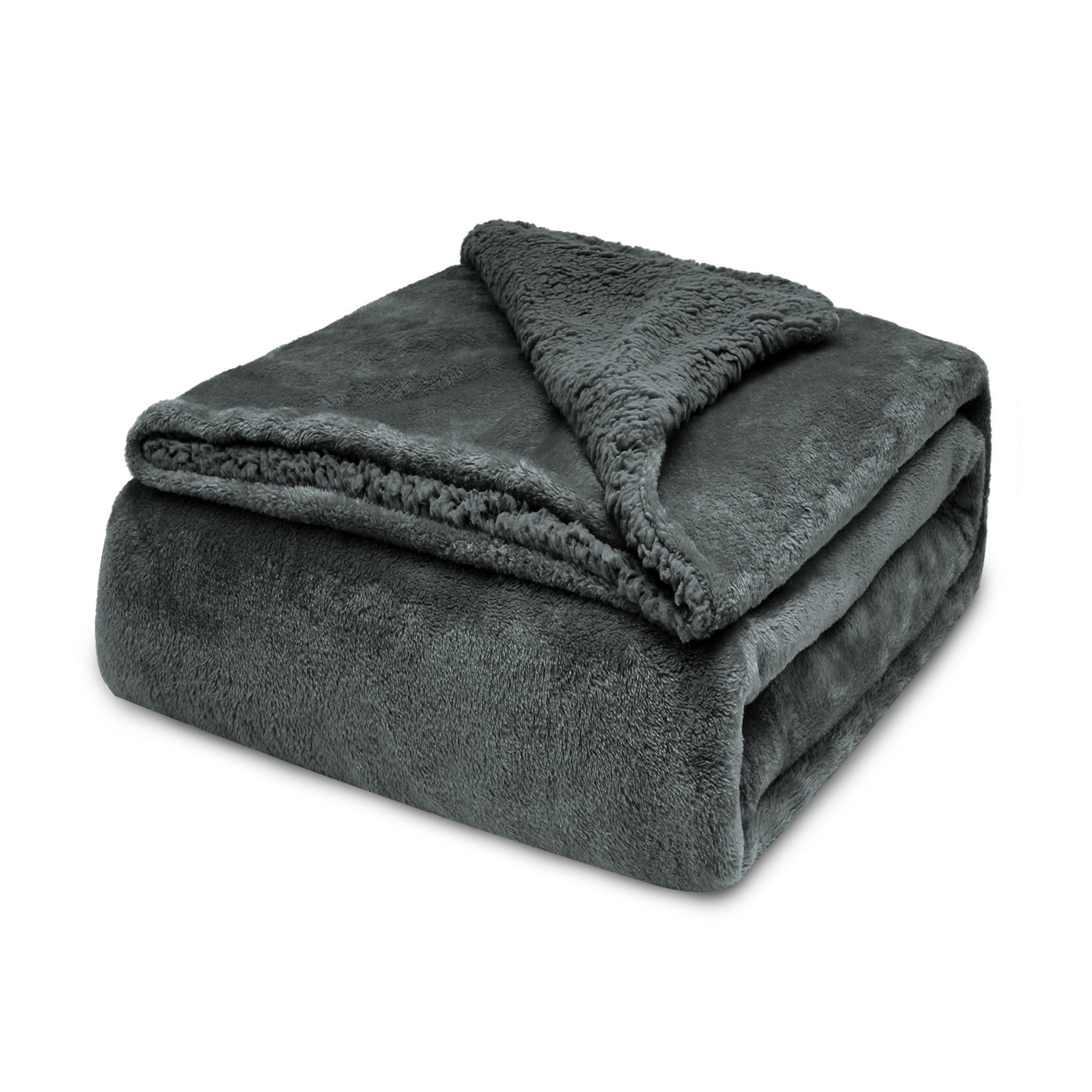 Manta para sofá Invierno y Otoño, Cama, Sillón, Manta Reversible de Borreguito y Franela Suave, 100% Poliéster. Disponible 130x160cm