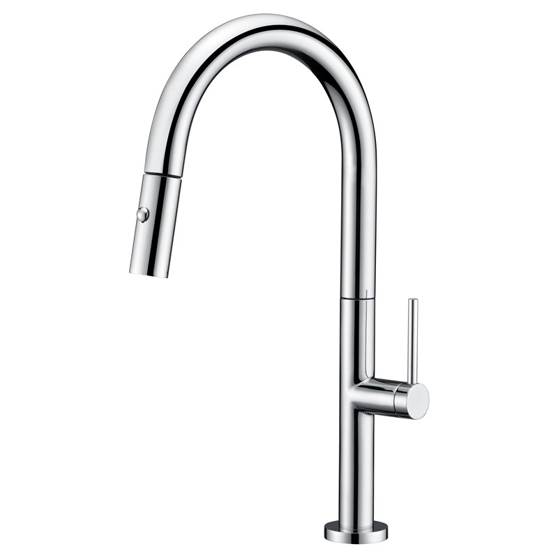 Imex Samoa GCE017 grifo de cocina monomando de caño alto en latón cromado