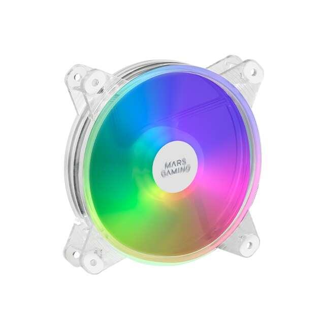 Mars gaming ventilador 120mm - iluminacion rgb - velocidad max. 1100rpm