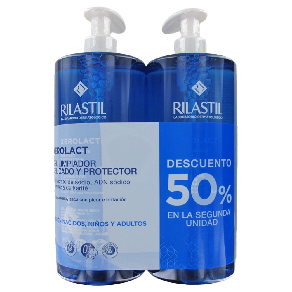 Rilastil  Xerolact Gel Limpiador 1000 ml + 1000 ml