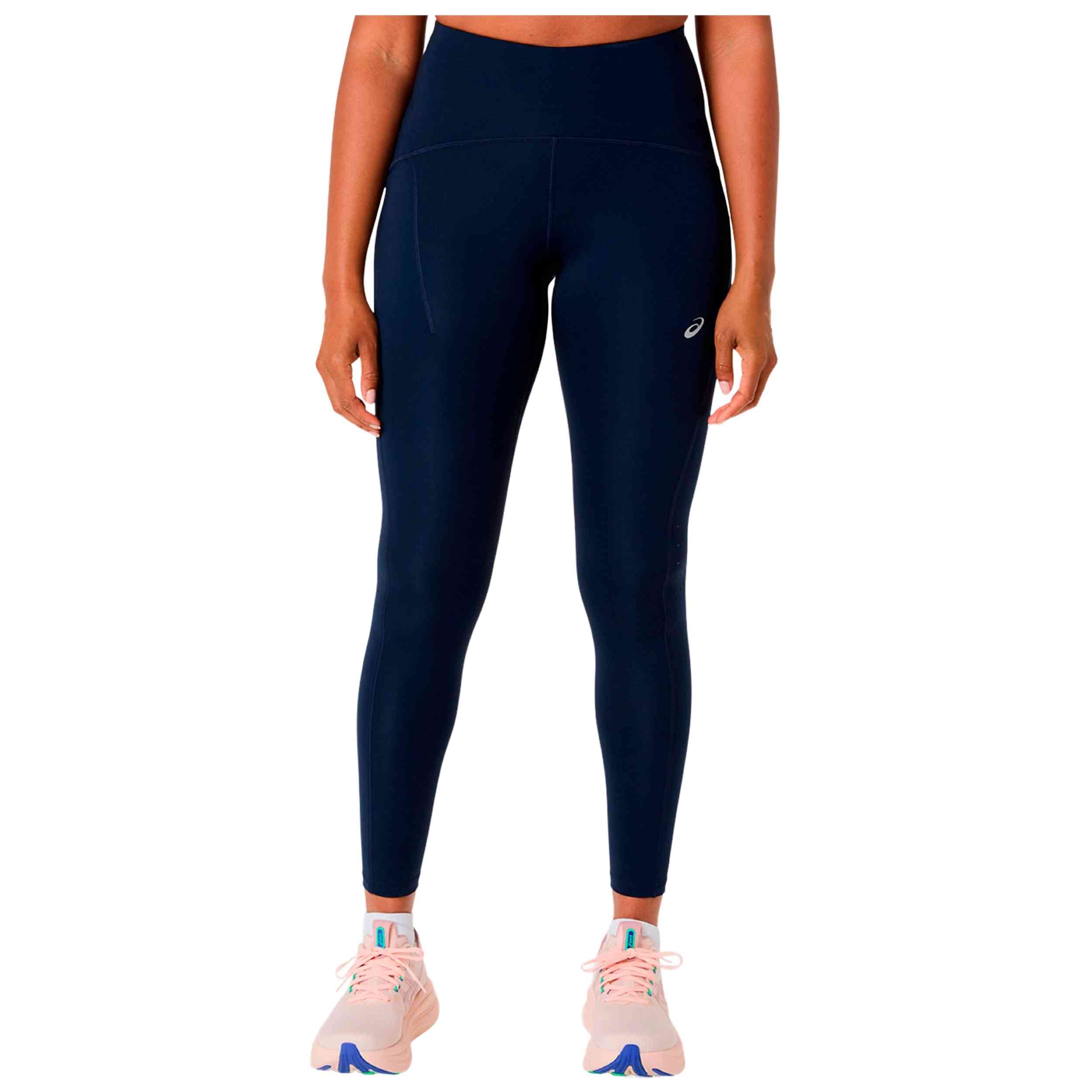 Mallas Asics modelo Malla larga ASICS Road High Waist Tight azul noche mujer para Mujer en color Negro