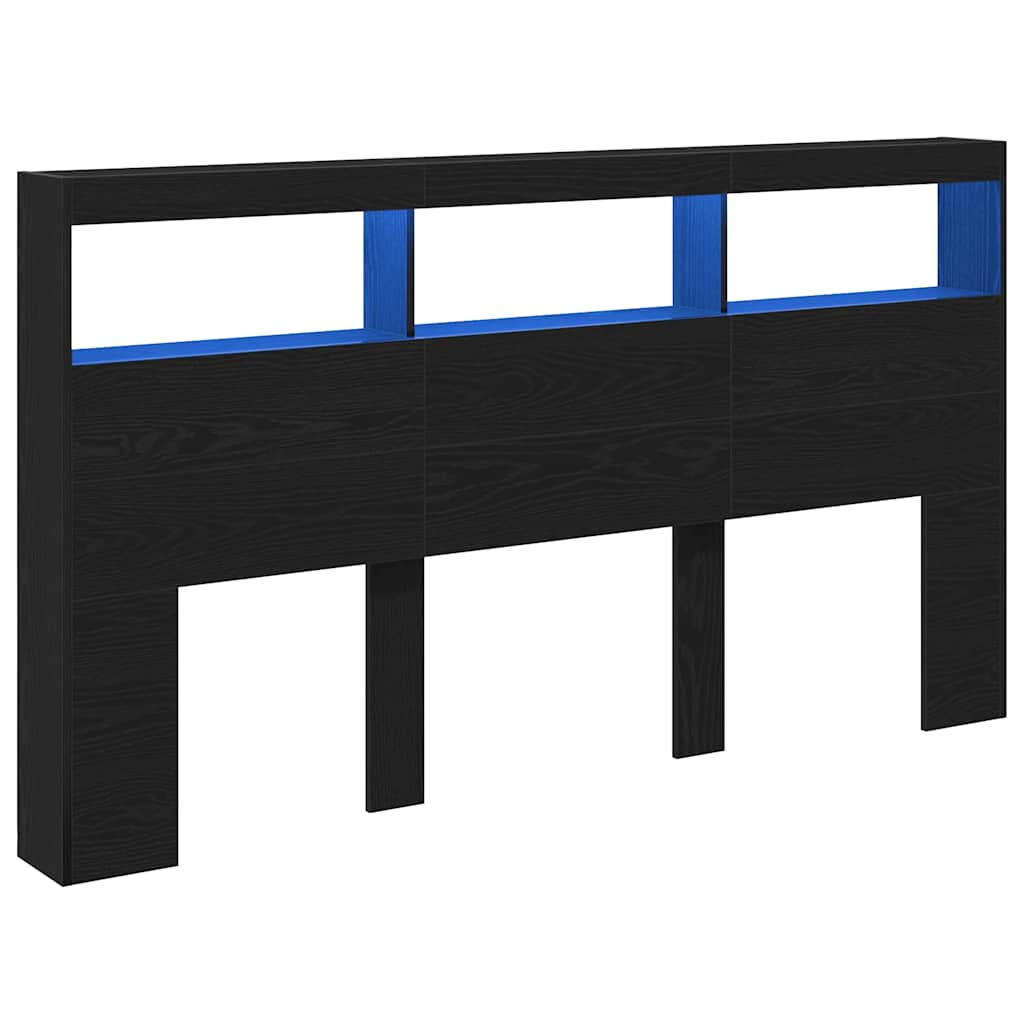 vidaXL Cabecero de cama con luz LED 180x17x102 cm