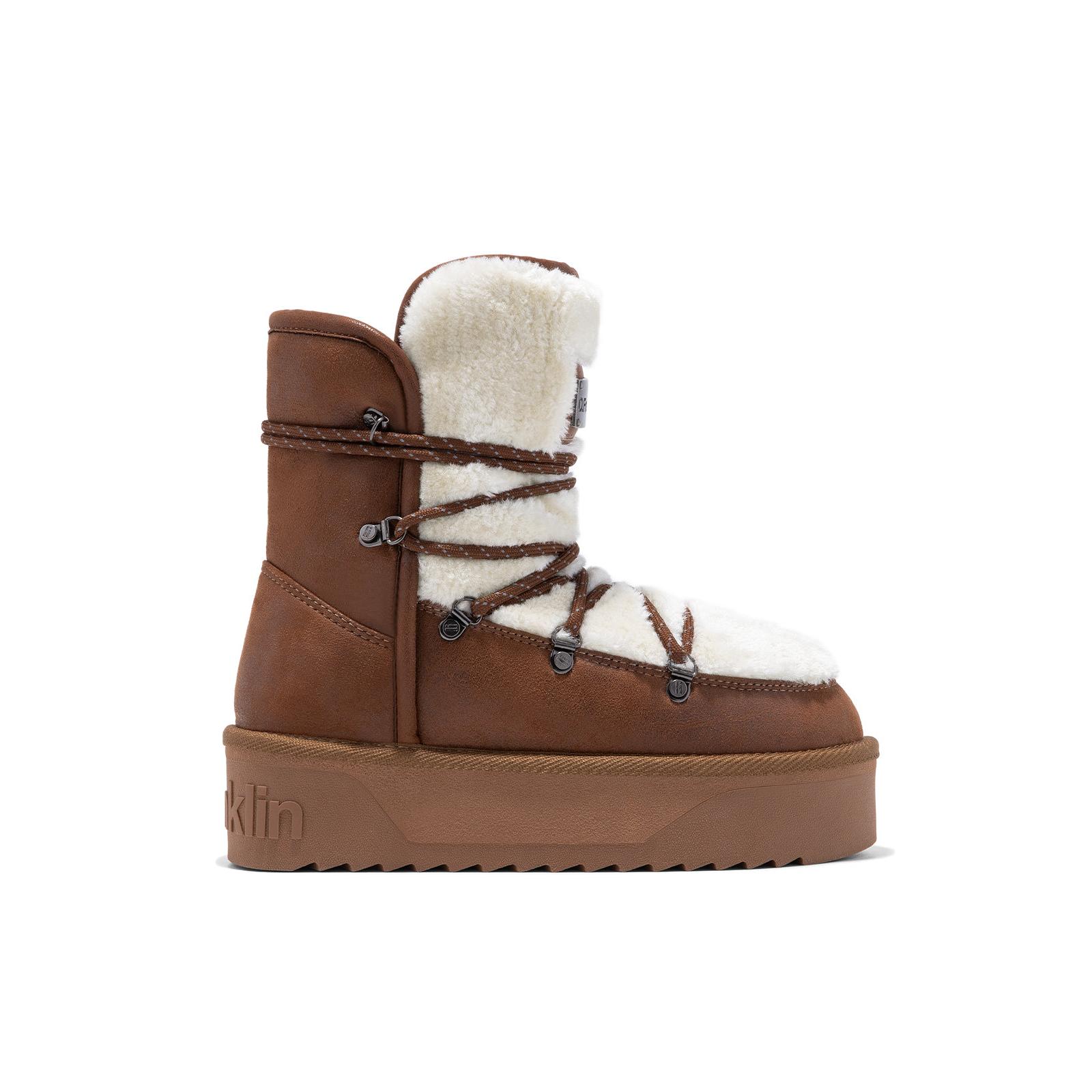 D.Franklin Botas Australianas de Mujer con Forro Exterior de Pelo Nordic V.2 Trk     - Botas para Mujer - Moda casual Mujer