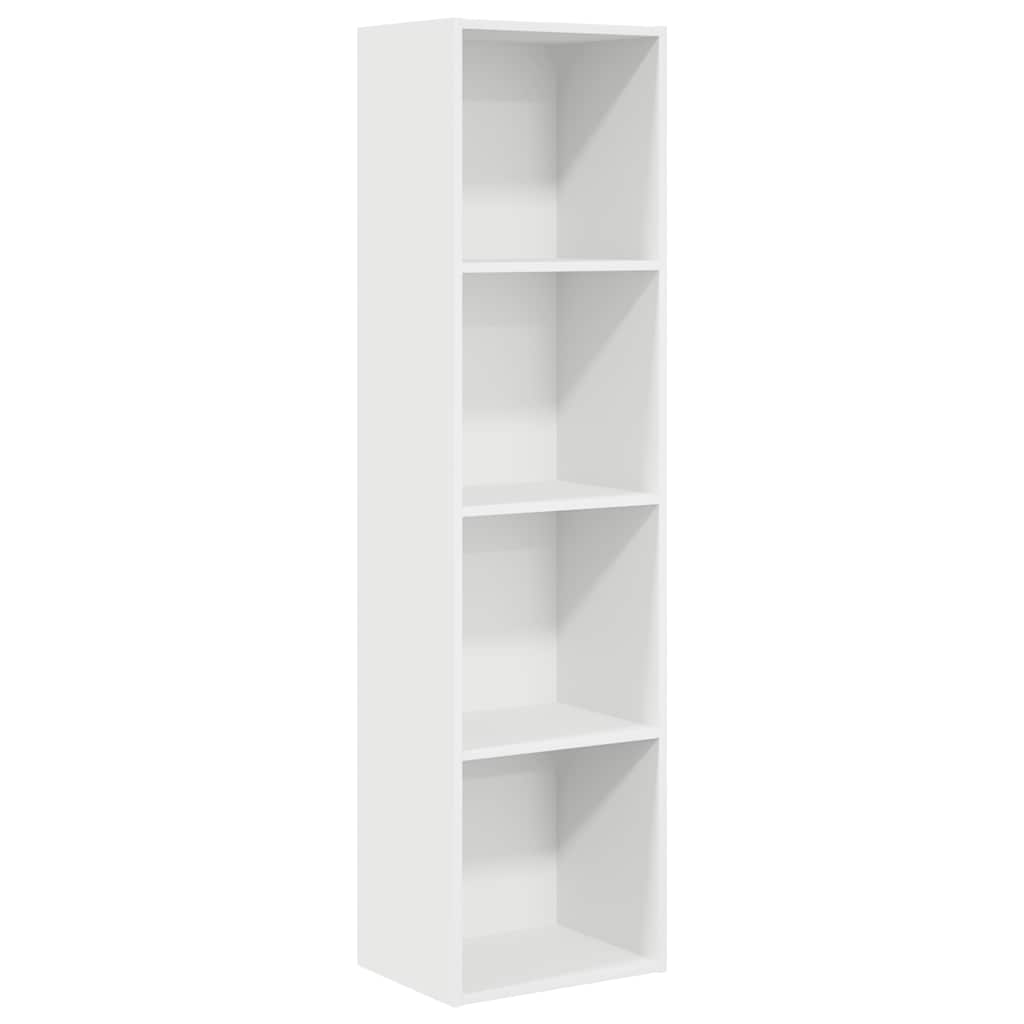 vidaXL Estantería de madera de ingeniería blanca 40x30x152 cm