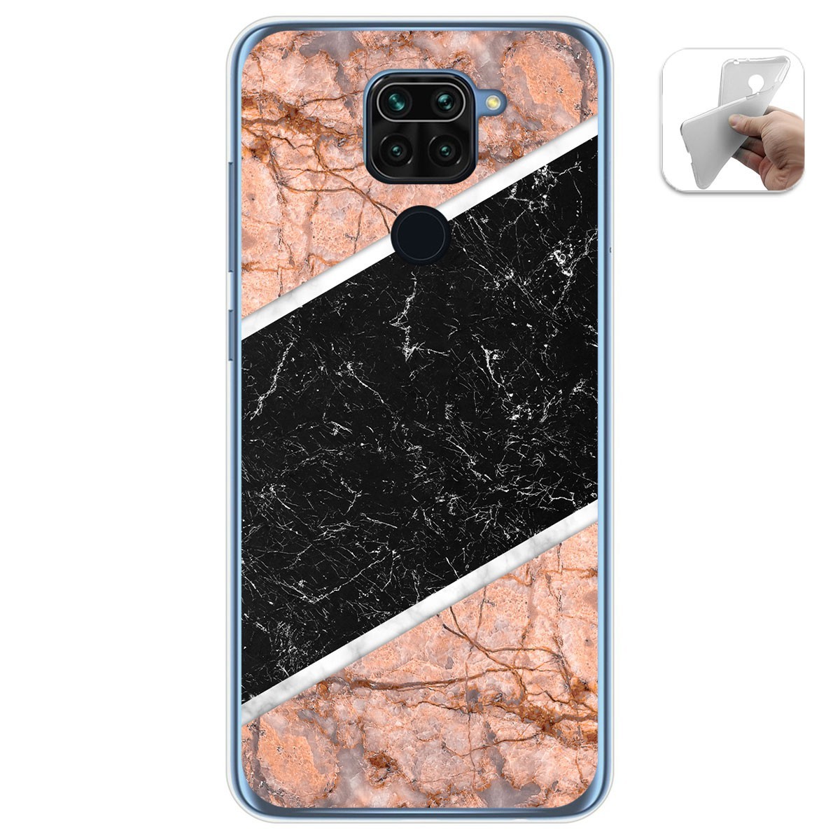 Tumundosmartphone Funda Gel TPU Xiaomi Redmi Note 9 Personalizada Diseño Mármol 07